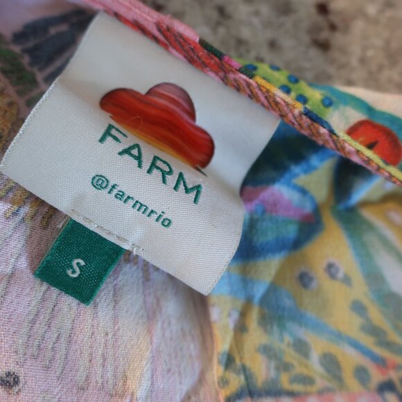 Womens Farm Rio Pink Multicolor (Item- 1) Birds in The Wild Wrap Maxi Dress S - Picture 15 of 16